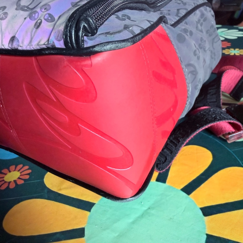 Christian Louboutin backpack Iridescent Monogram Purple Logo Travel bag - Picture 7 of 14